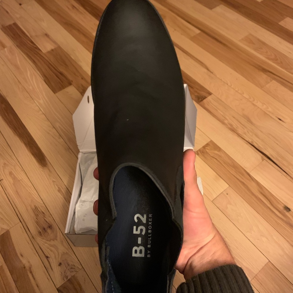 B-52 by Bullboxer Chelsea boots for men. Black, Size 13 but run a little big.